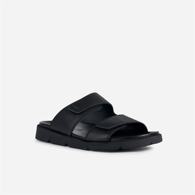 GEOX Mens XAND 2S Dual Strap Sandals Black - Image 2