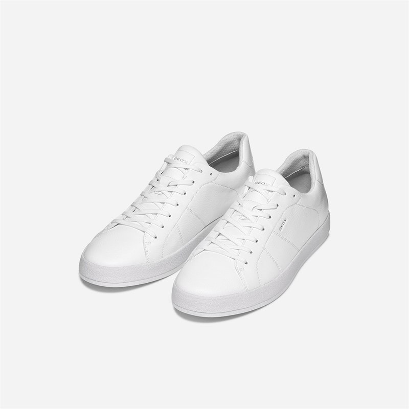 GEOX Mens Serifos Trainers White - Image 3