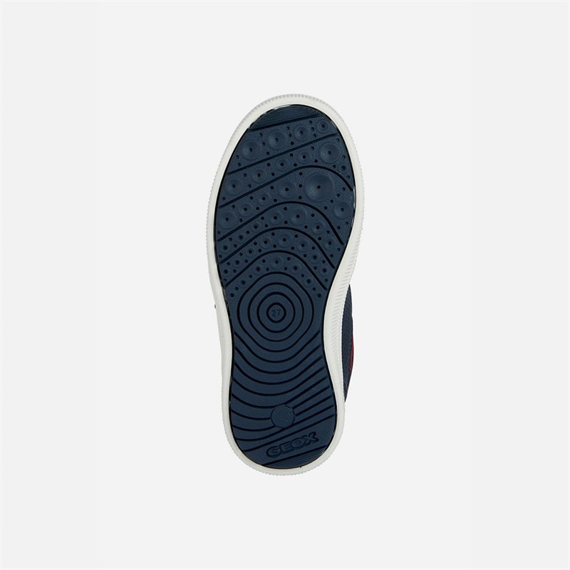 GEOX Junior Boys Arzach Trainers Navy/Red - Image 5