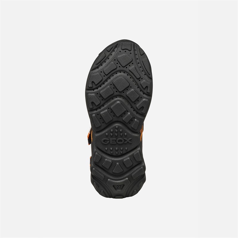 GEOX Boys Airadyum Sandals Black/Orange - Image 5
