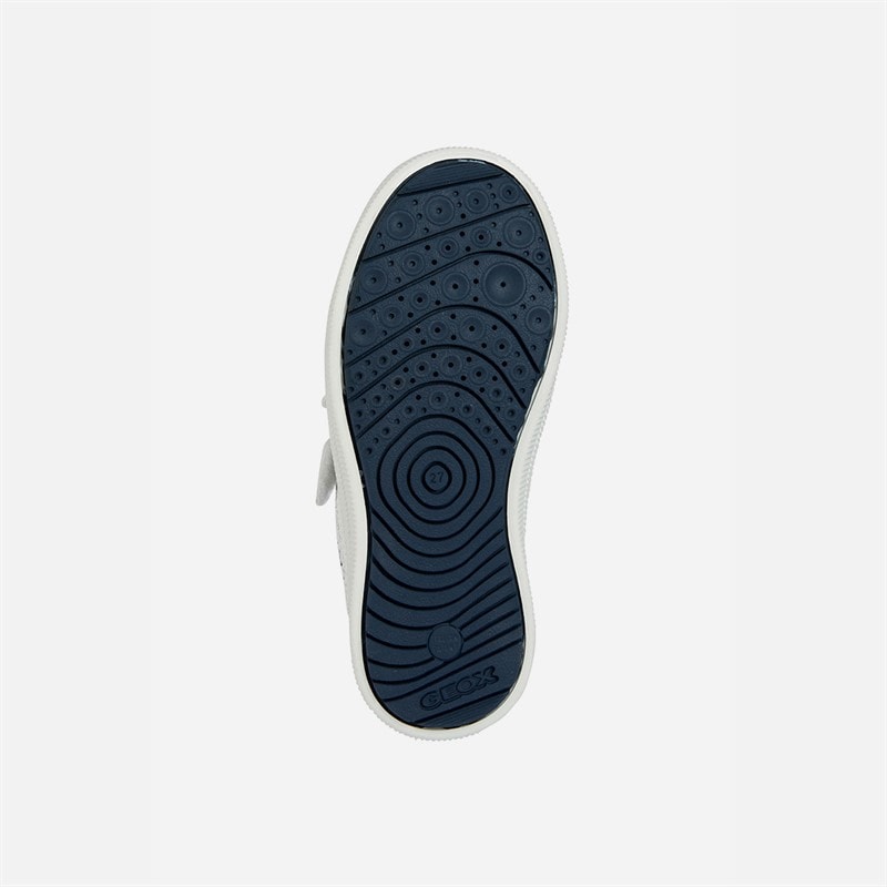 GEOX Junior Boys Arzach Trainers White/Navy - Image 5