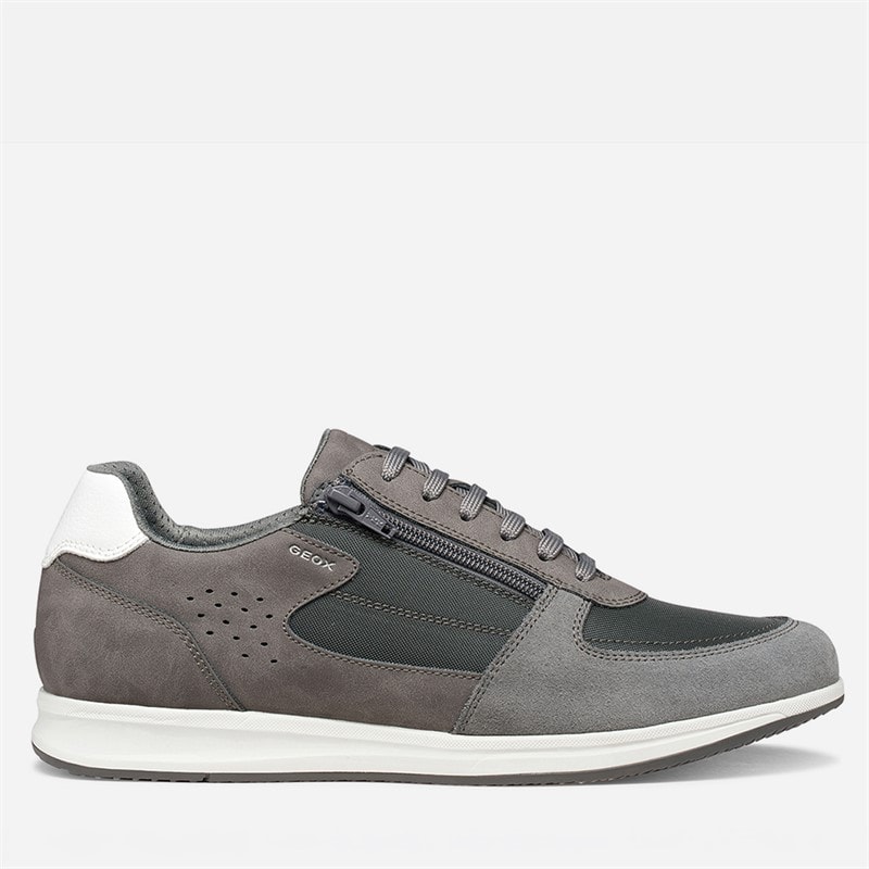 GEOX Mens Avery Trainers Dark Grey Dk Grey