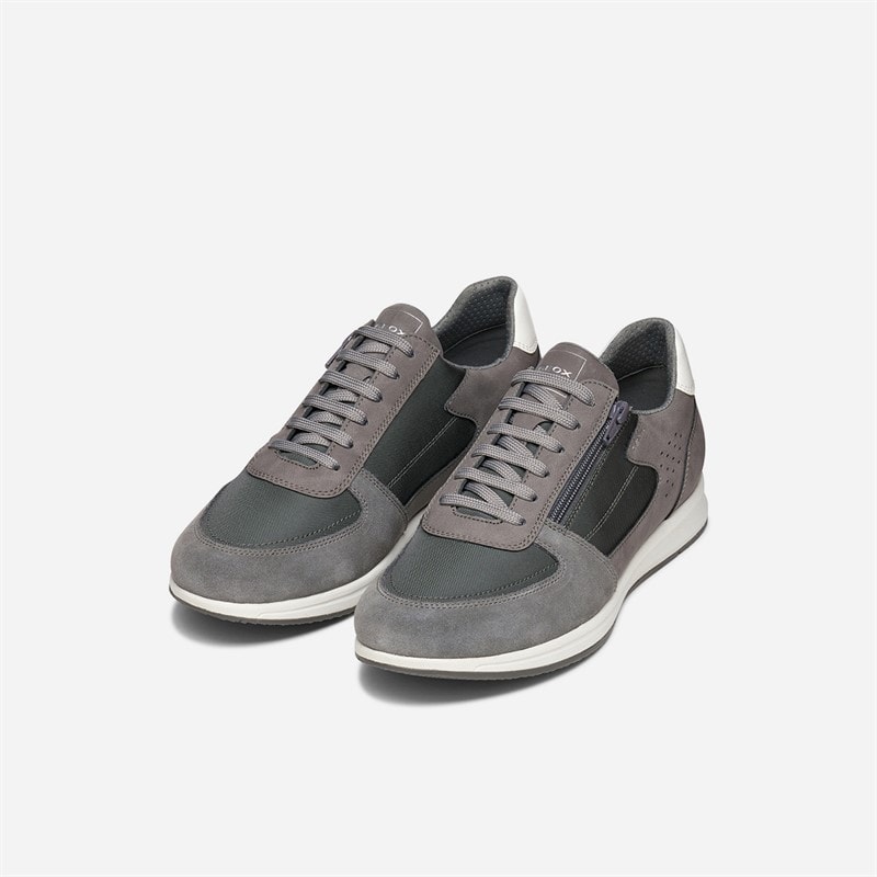 GEOX Mens Avery Trainers Dark Grey Dk Grey - Image 3