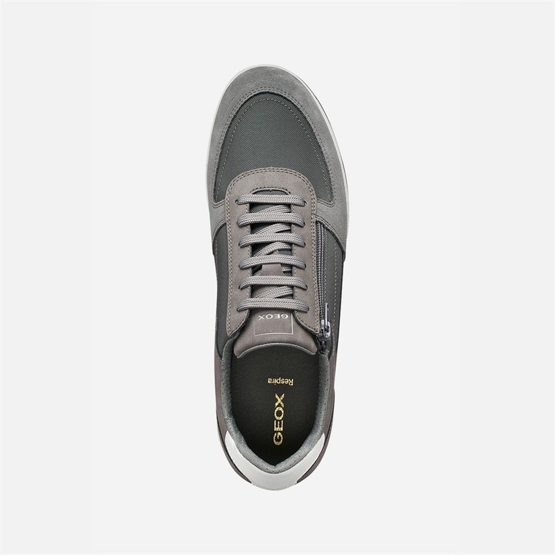 GEOX Mens Avery Trainers Dark Grey Dk Grey - Image 4