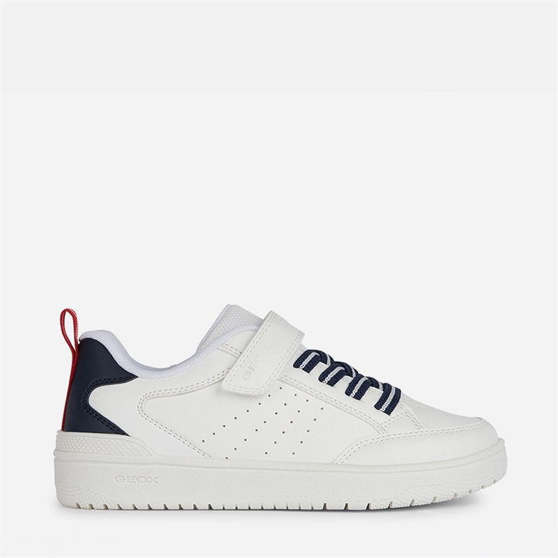 GEOX Junior Boys Washiba Trainers White/Navy