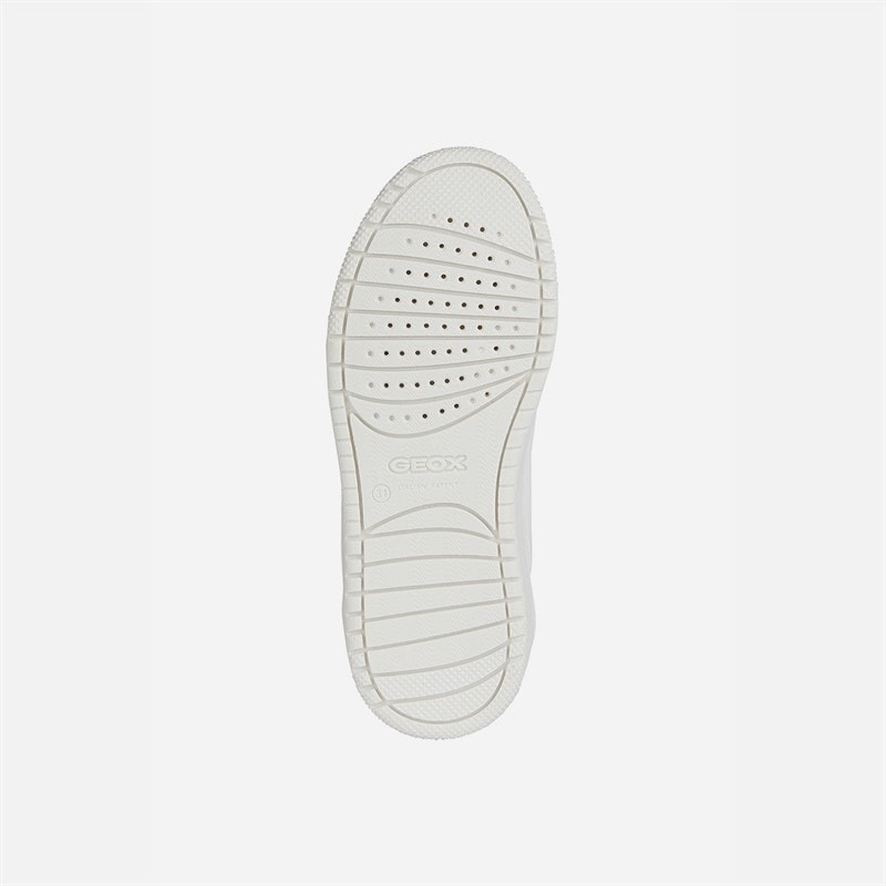 GEOX Junior Boys Washiba Trainers White/Navy - Image 5