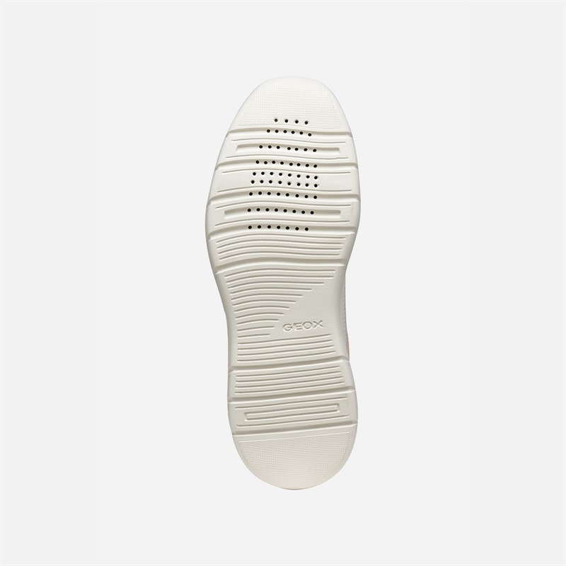 GEOX Womens Plummery Trainers Papyrus/Light Sand Papyrus/Lt Sand - Image 5