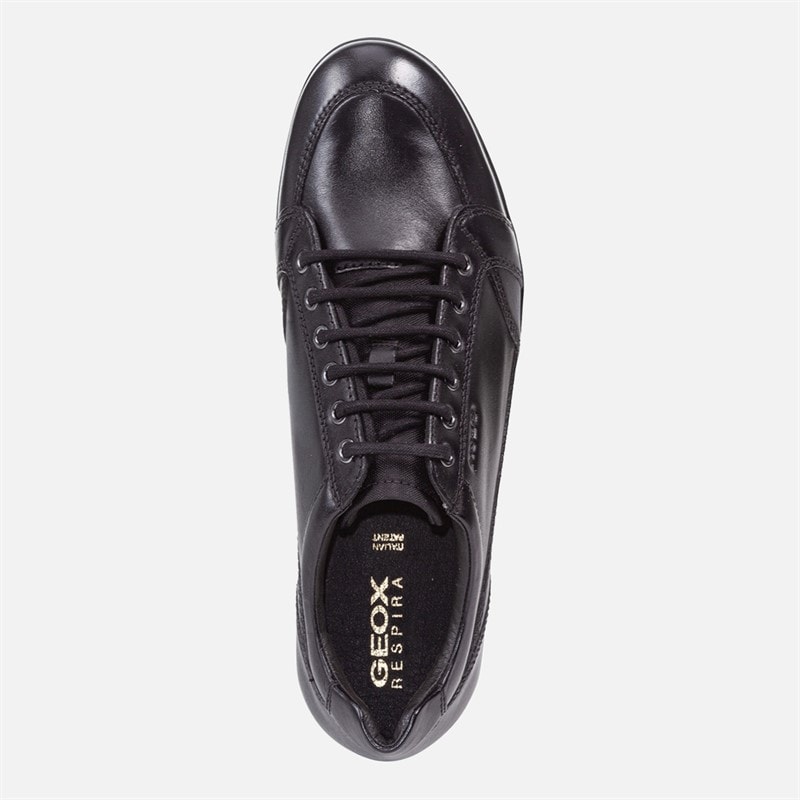 GEOX Mens Uomo Symbol Shoes Black - Image 4