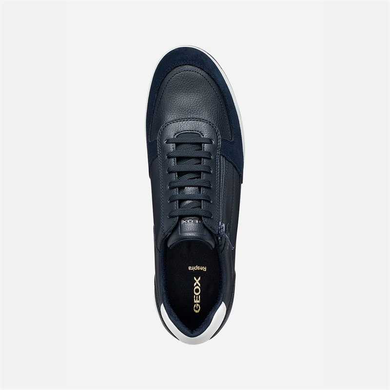 GEOX Mens Avery Trainers Navy - Image 4