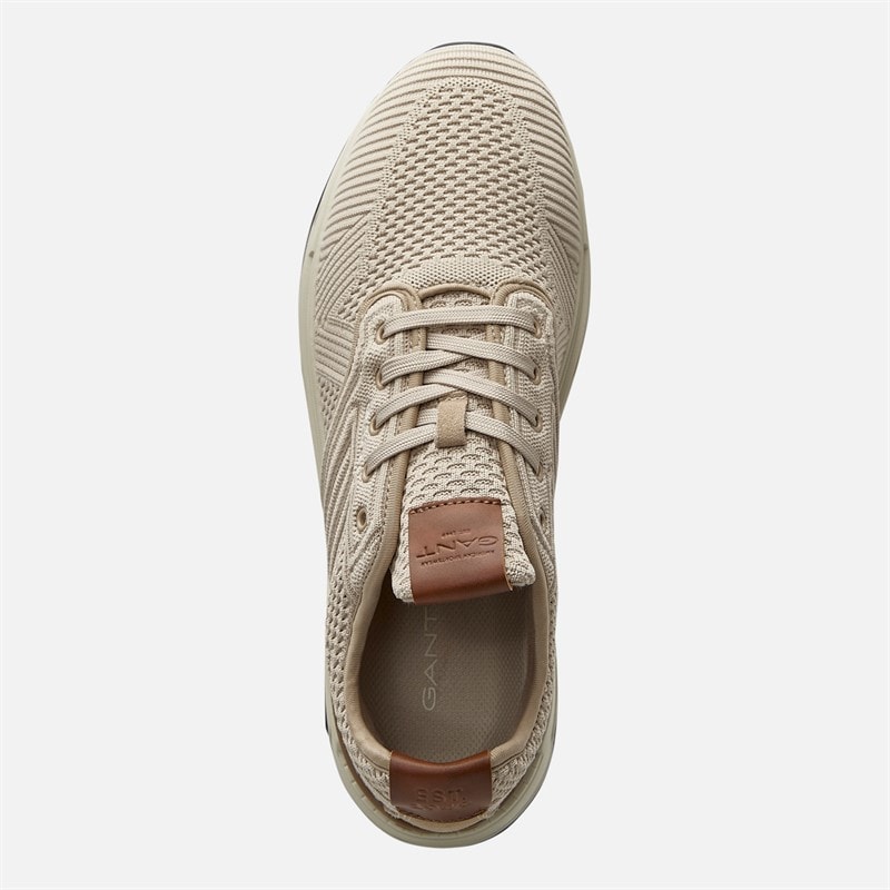 Gant Mens Jeuton Trainers Beige - Image 4