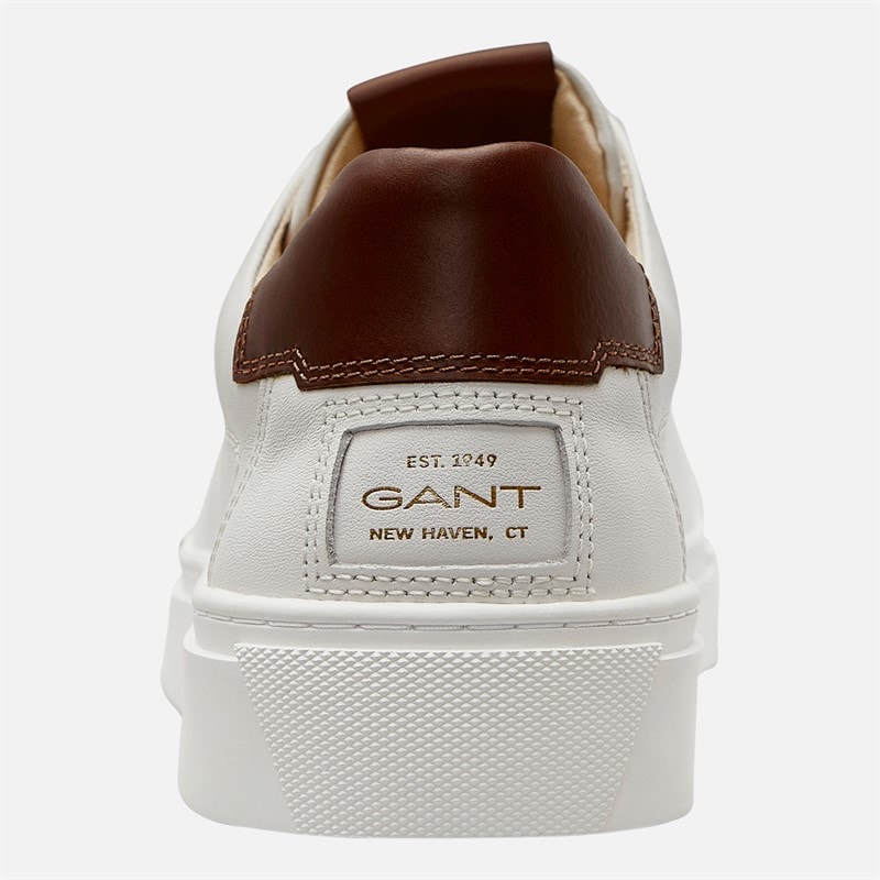 Gant Mens Mcjulien Trainers White/Cognac - Image 3