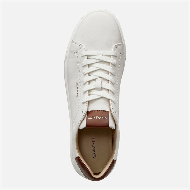 Gant Mens Mcjulien Trainers White/Cognac - Image 4