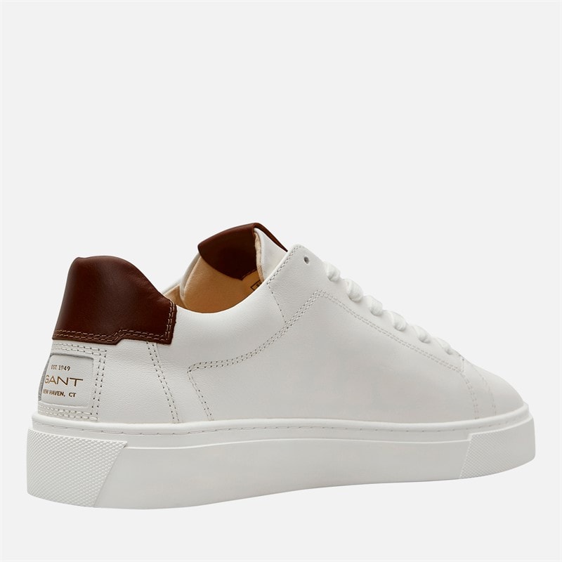 Gant Mens Mcjulien Trainers White/Cognac - Image 5