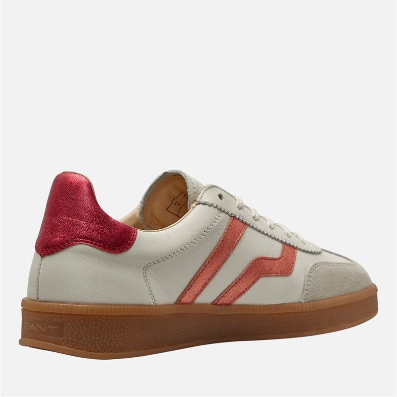 Gant Womens Cuzima Trainers White/Pink - Image 5