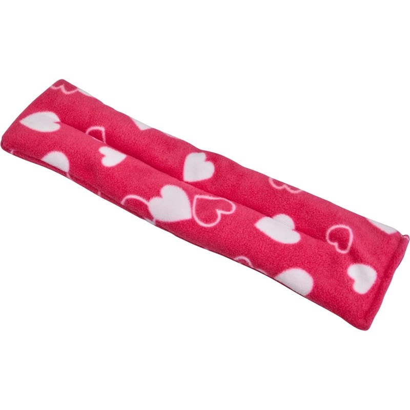 the heatpack company Soothe-away Fleece Heatwrap Linterlinking Hearts Cerise Pink - Image 2