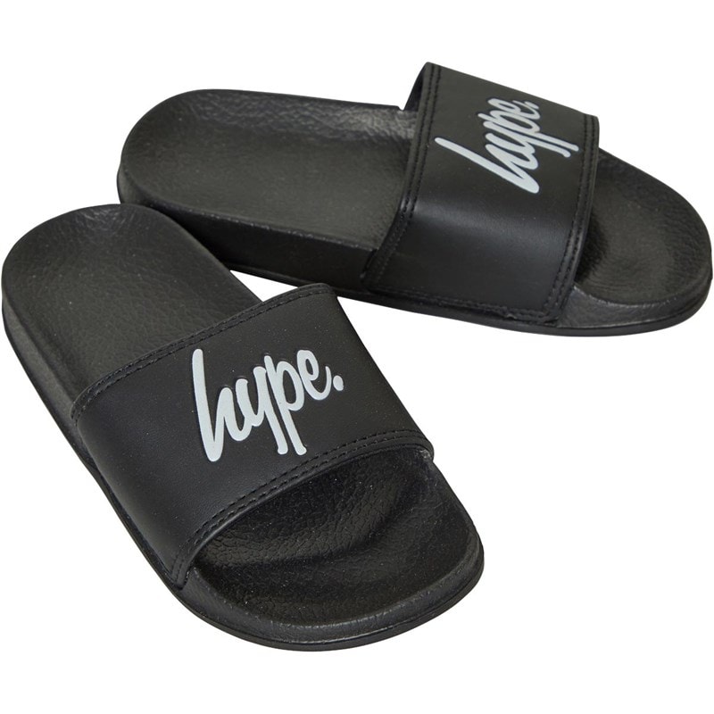 Hype Junior Script Sliders Black Script