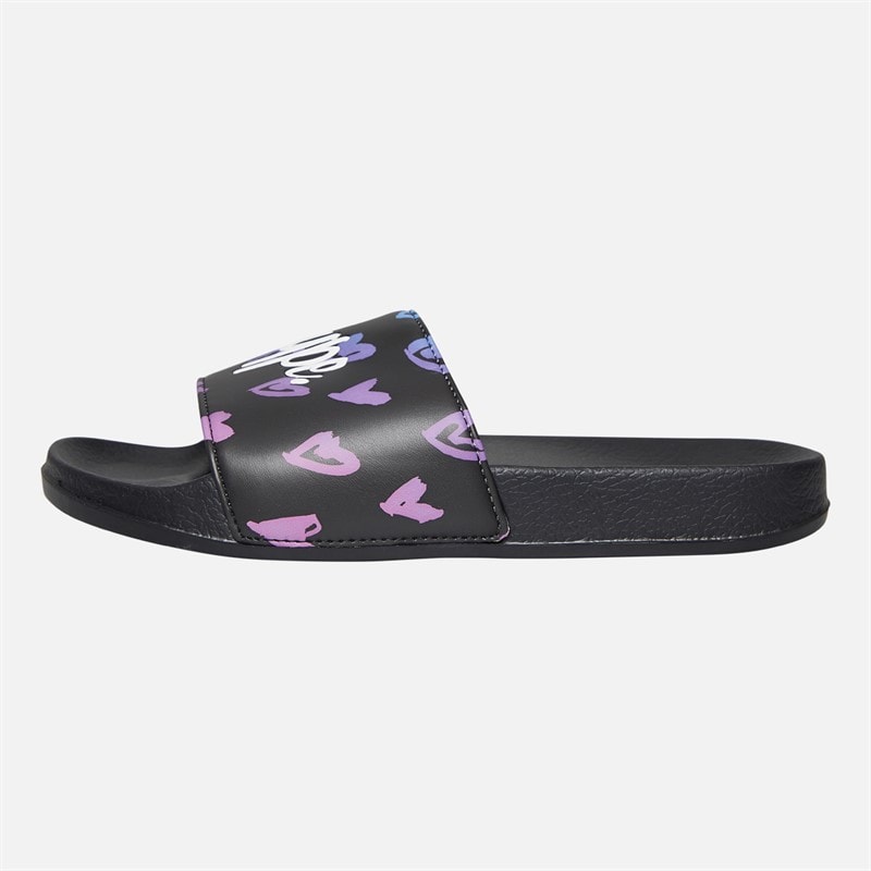Hype Girls Scribble Heart Script Sliders Pink - Image 2