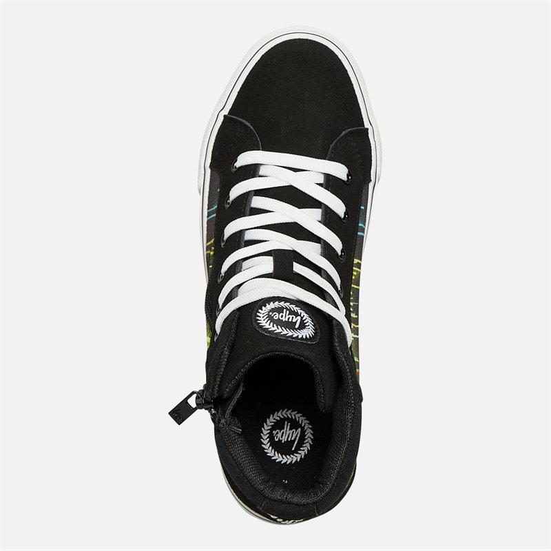 Hype Kids Telza Hi Top Trainers Black/Multi - Image 4