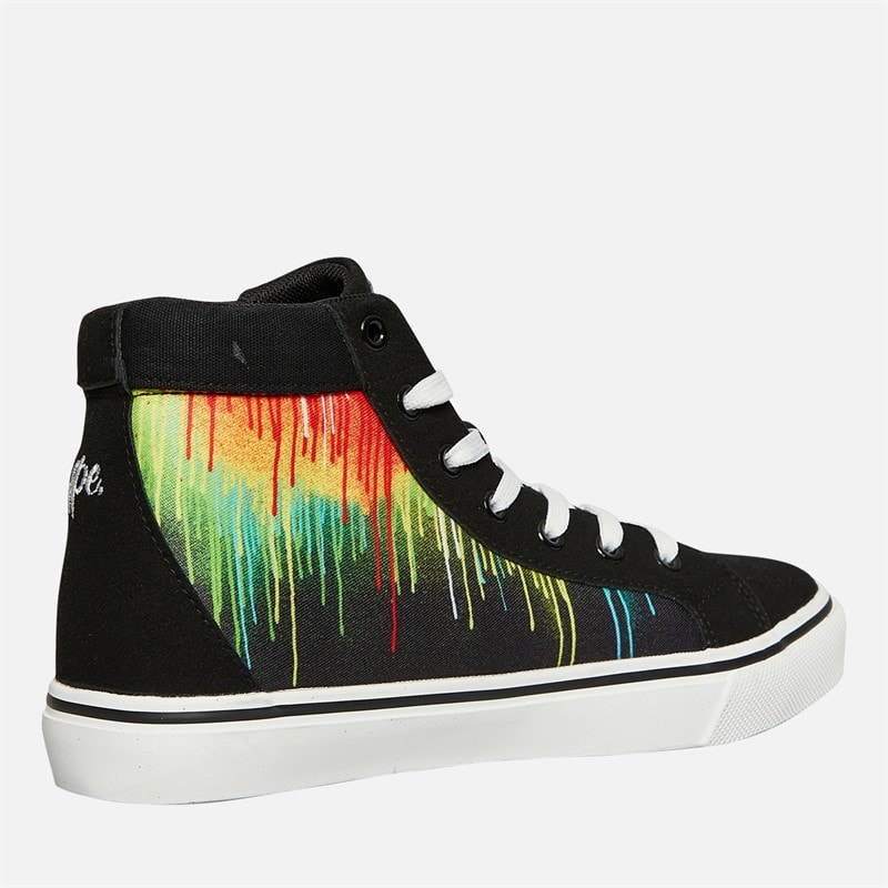 Hype Kids Telza Hi Top Trainers Black/Multi - Image 5