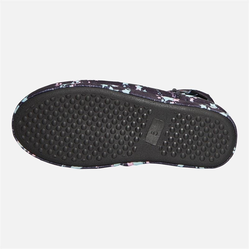 Hype Junior Girls Ristio Bootee Slippers Black - Image 3