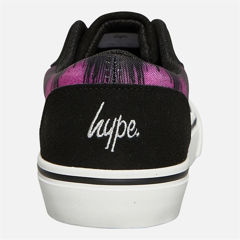 Hype Girls Sonana Trainers Black/Purple/Multi - Image 3