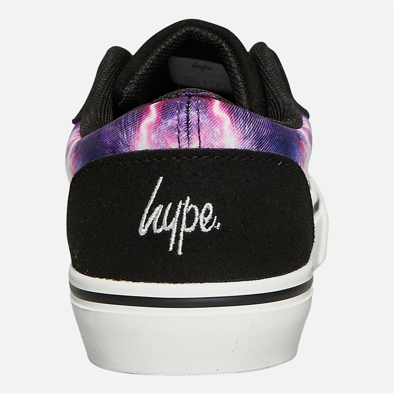 Hype Kids Lotori Trainers Black/Galaxy Print - Image 3