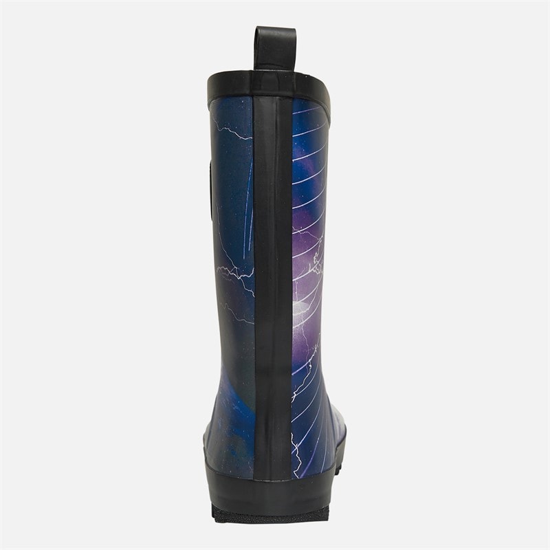 Hype Junior Dunite Wellies Black/Blue - Image 4