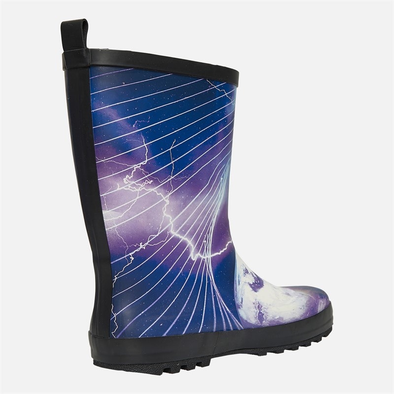 Hype Junior Dunite Wellies Black/Blue - Image 5