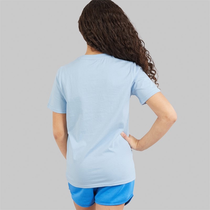Hype Girls Sendra T-Shirt And Shorts Set Ice Blue/Cornflower Blue - Image 2