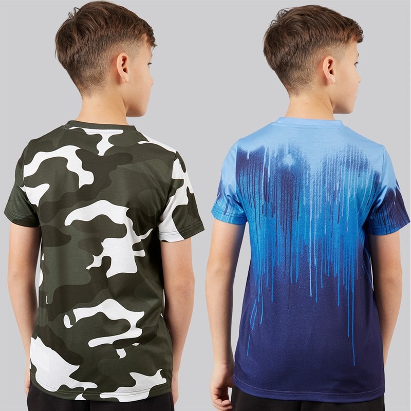 Hype Boys Emyr Two Pack T-Shirts Aop Sub Print - Image 2