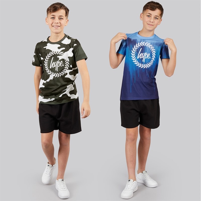 Hype Boys Emyr Two Pack T-Shirts Aop Sub Print - Image 3