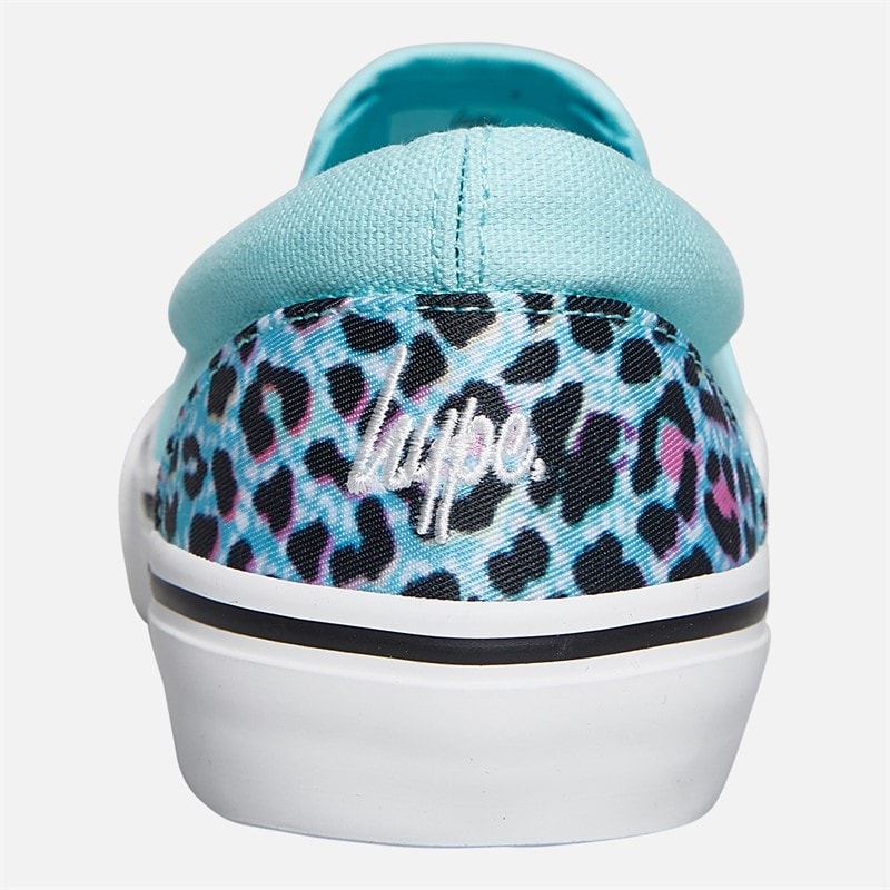 Hype Girls Kamati Slip-On Trainers Blue Multi - Image 3