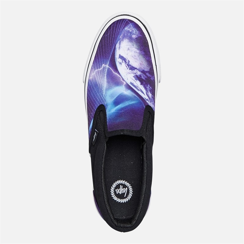 Hype Kids Tuscal Trainers Black Multi - Image 4