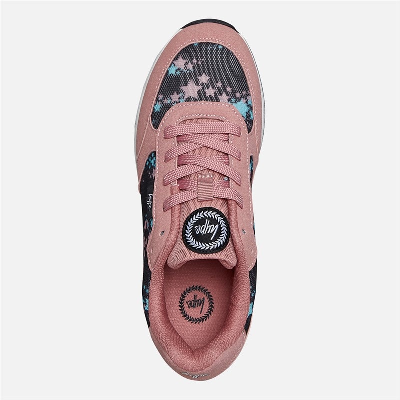 Hype Junior Girls Novano Trainers Pink Multi - Image 4