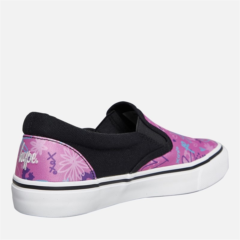 Hype Girls Nestra Slip-On Trainers Pink Multi - Image 5