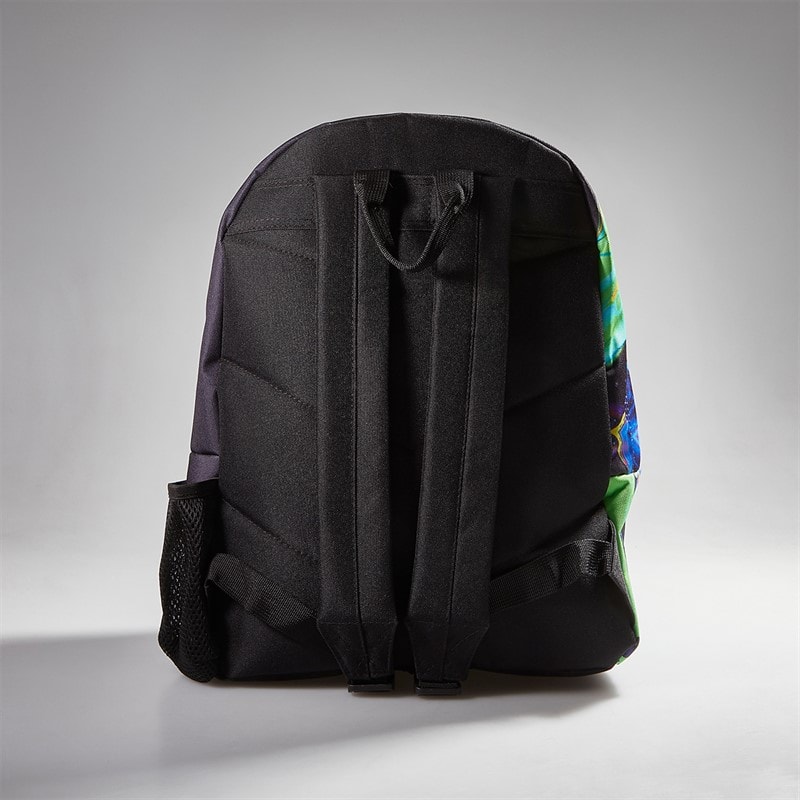 Hype Kids Marble Ink Mini Crest Backpack Black - Image 3