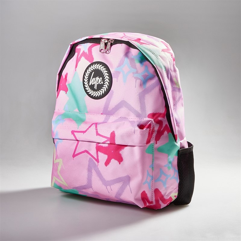 Hype Girls Iconic Graffiti Stars Backpack Pink