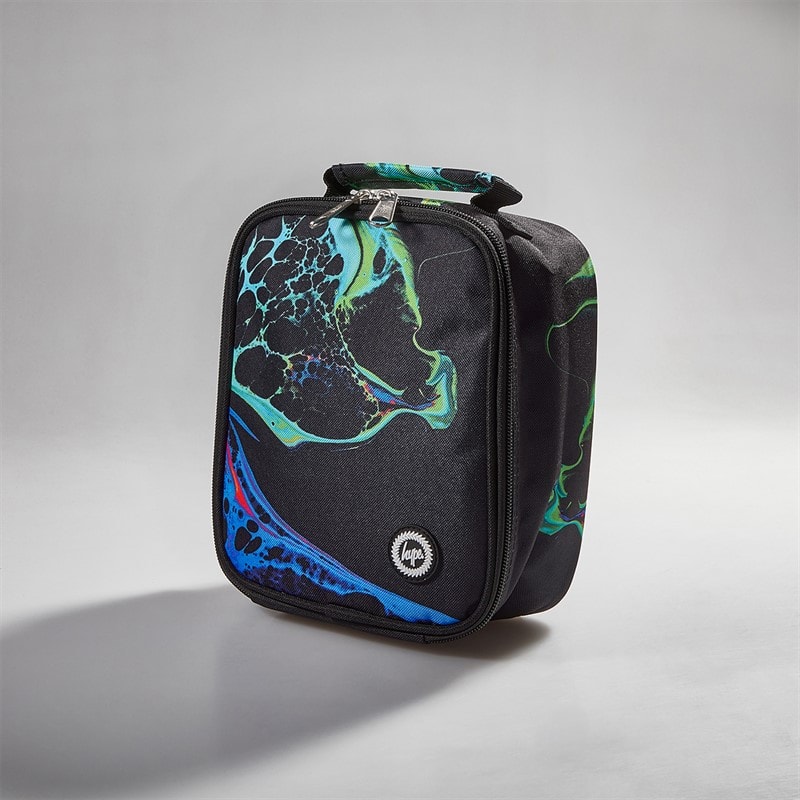 Hype Kids Marble Ink Mini Crest Lunch Bag Multi - Image 1