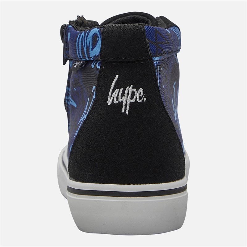 Hype Junior Boys Hylan High Top Trainers Multi - Image 3