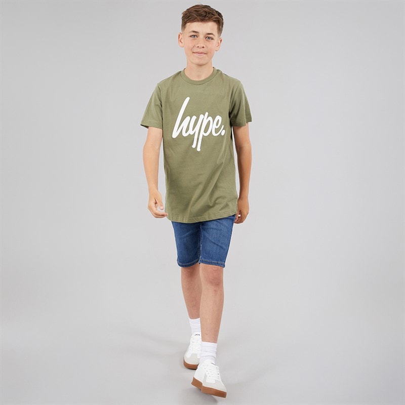 Hype Boys Tiernan Three Pack T-Shirts Ombre Teal/Khaki/Dark Teal - Image 2