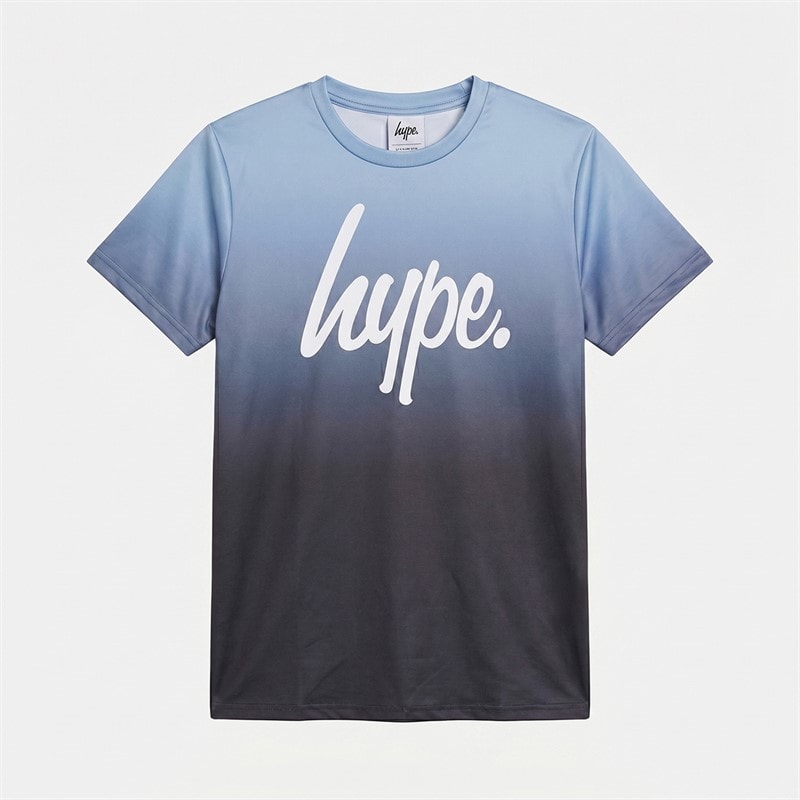 Hype Boys Conall Three Pack T-Shirts Ombre Blue/Sublimation Print/Charcoal - Image 2