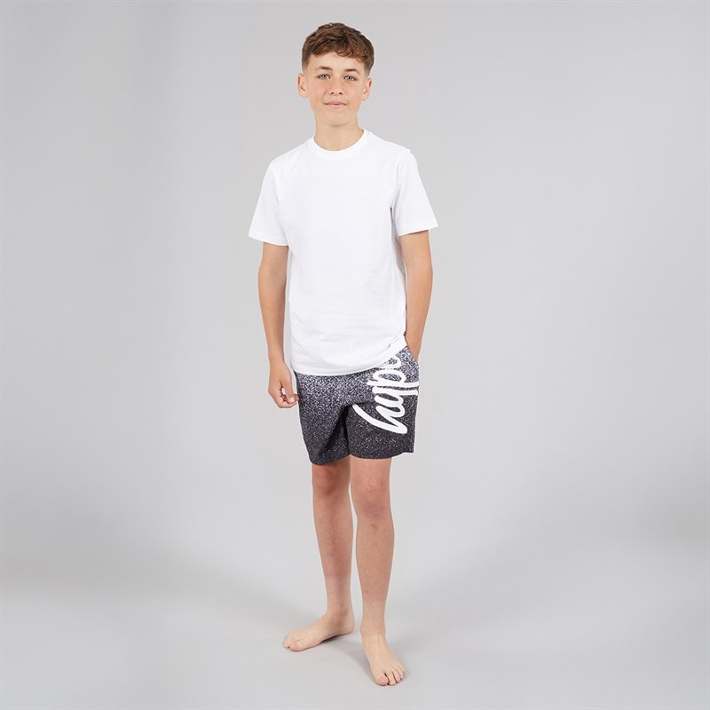 Hype Boys Speckle Swim Shorts White/Black - Image 4