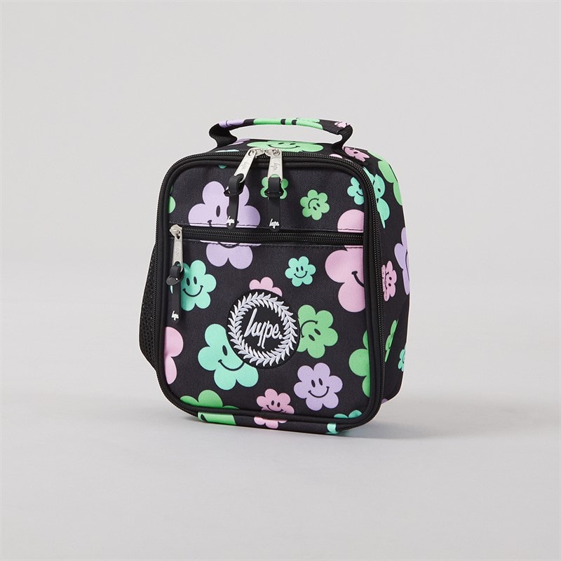 Hype Girls Happy Flower Backpack Lunch Bag Steel Bottle And Pencil Case Bundle A Black - Image 3