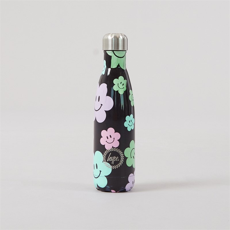 Hype Girls Happy Flower Backpack Lunch Bag Steel Bottle And Pencil Case Bundle A Black - Image 4
