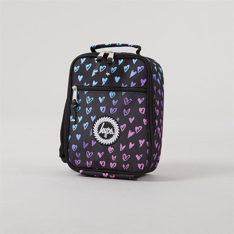 Hype Girls Scribble Hearts Backpack Lunch Bag Steel Bottle And Pencil Case Bundle Black - Image 3