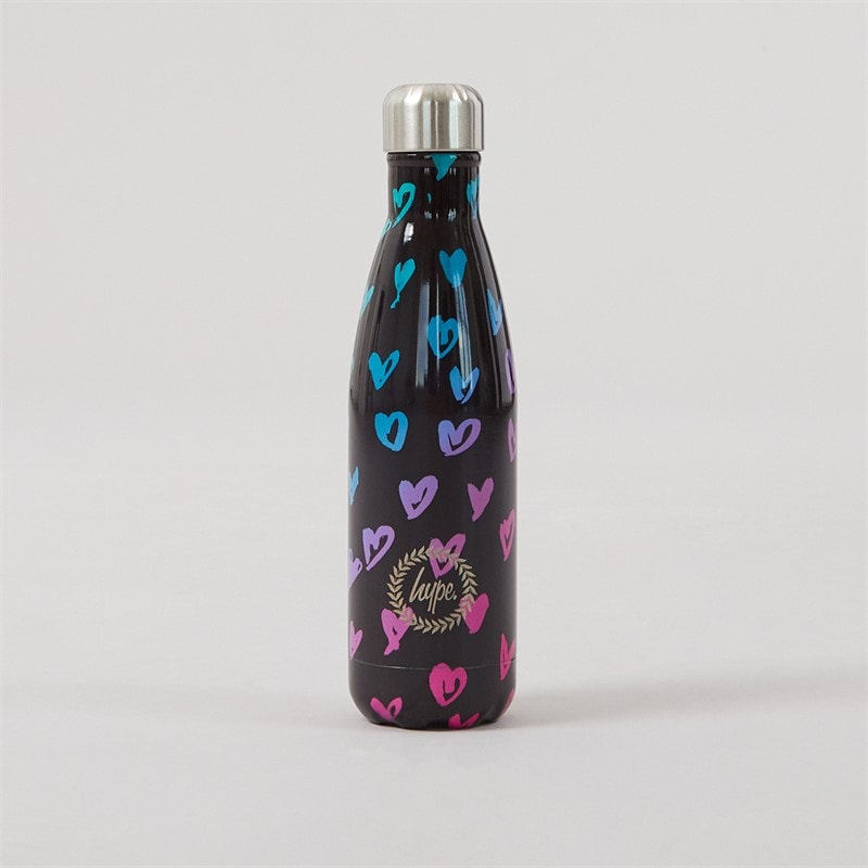 Hype Girls Scribble Hearts Backpack Lunch Bag Steel Bottle And Pencil Case Bundle Black - Image 4
