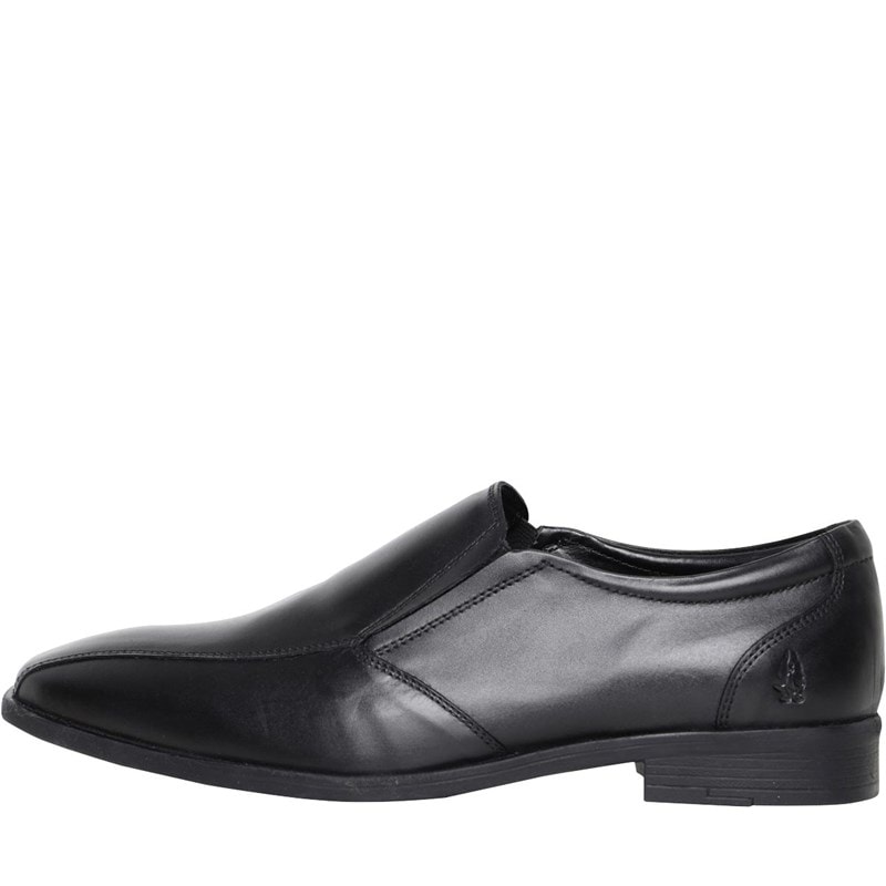 Hush Puppies Mens Ellis Slip On Tram Shoes Black
