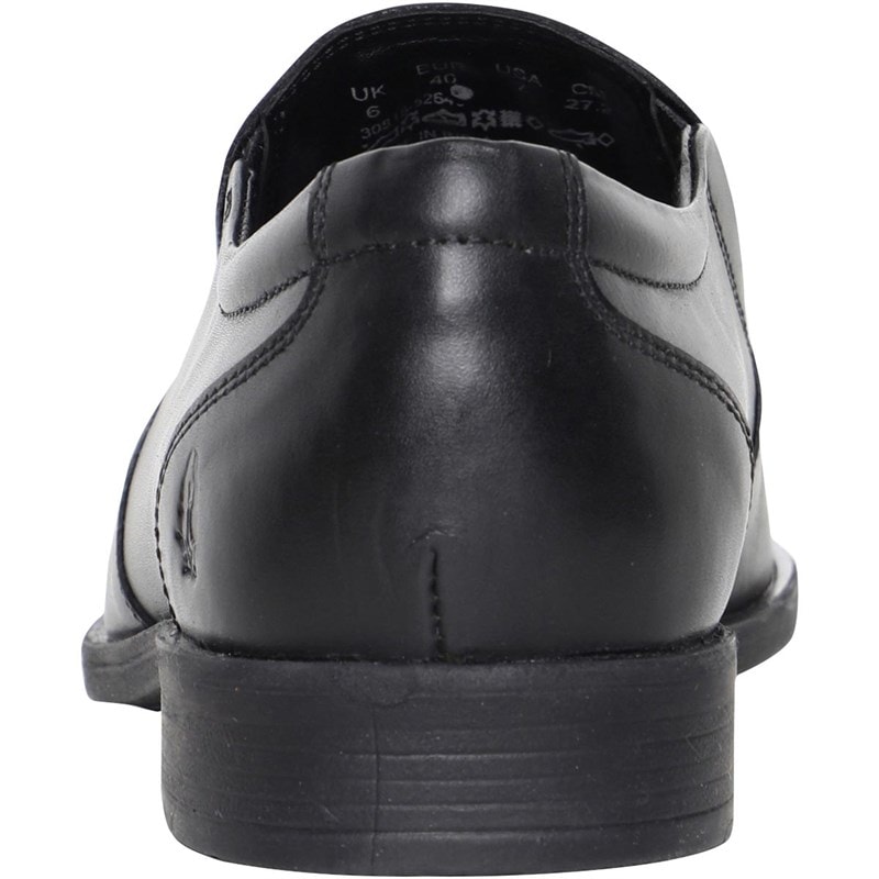Hush Puppies Mens Ellis Slip On Tram Shoes Black - Image 3