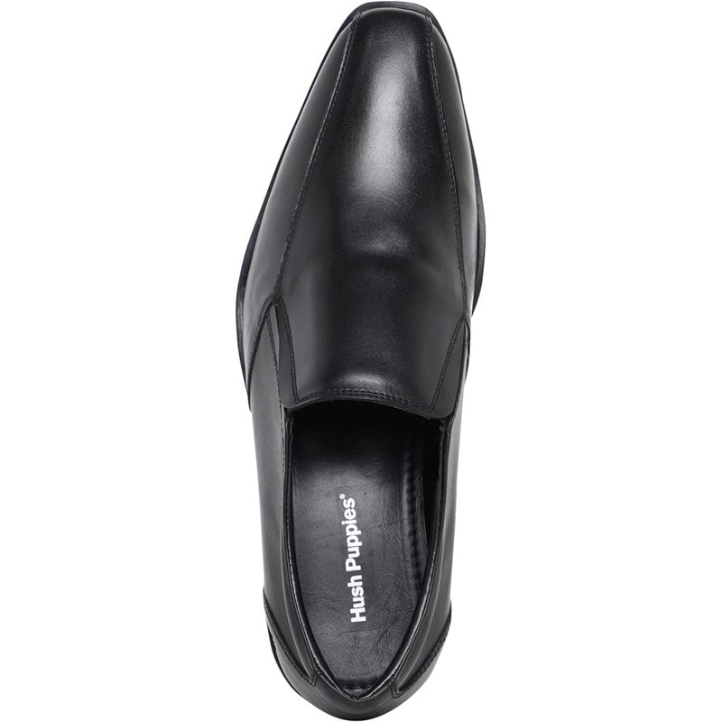 Hush Puppies Mens Ellis Slip On Tram Shoes Black - Image 4