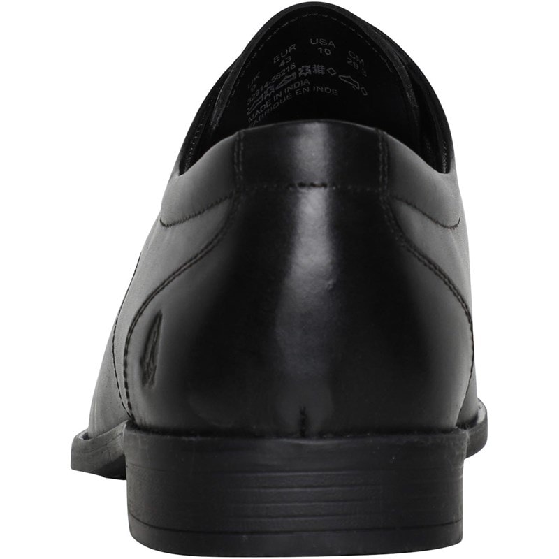 Hush Puppies Mens Evan Lace-Up Tram Shoes Black - Image 3
